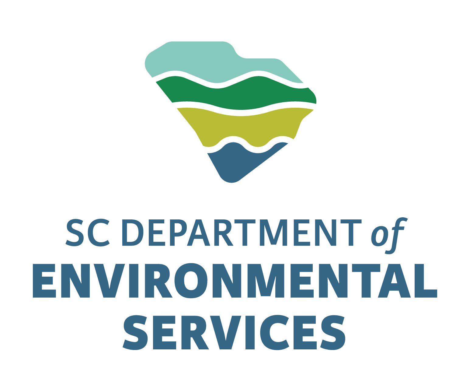 The SCDES logo of the state of South Carolina split into shades of green and blue with the agency name below.