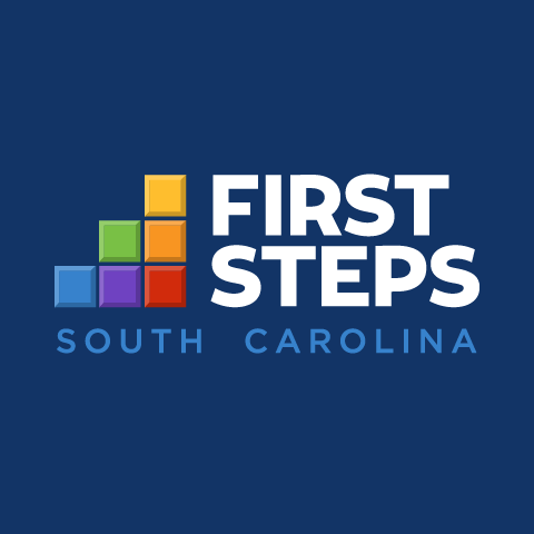 First Steps logo featuring colorful blocks 