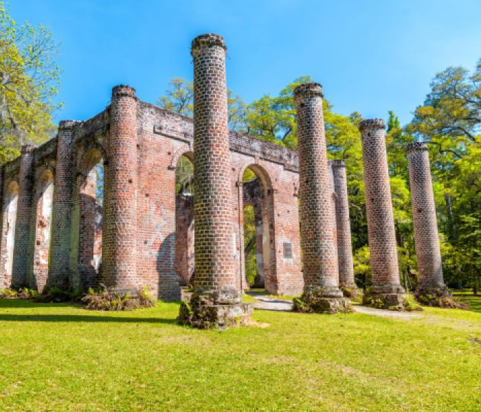 brick and masonry structure ruins