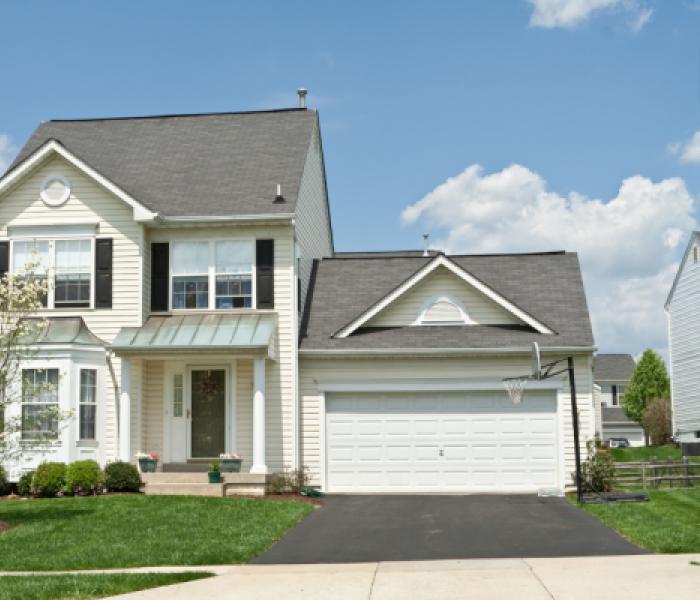 exterior image of a house with attached garage