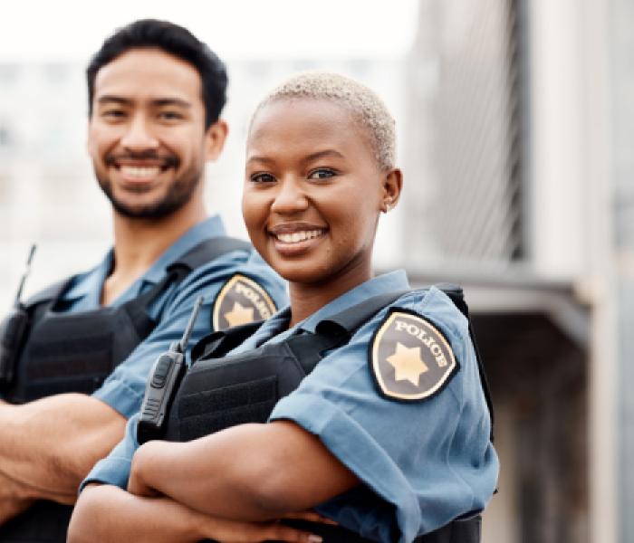 Two police officers image